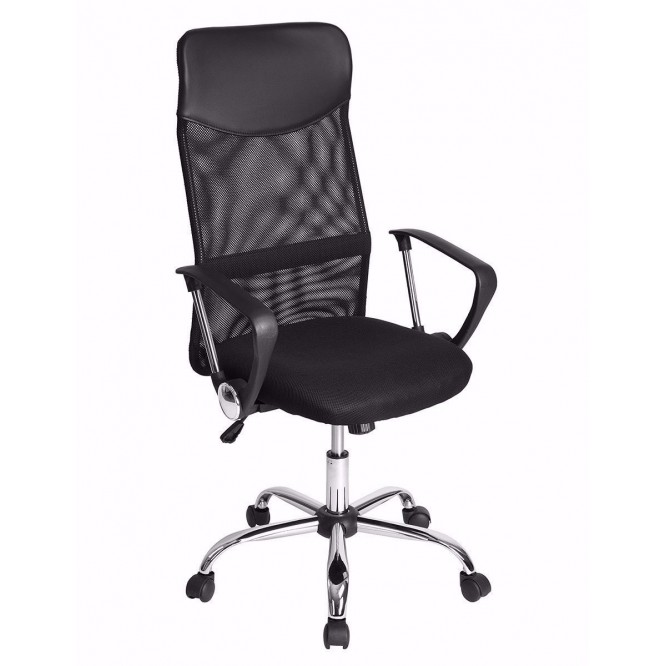 Silla Oficina Sillon Ejecutivo Base Cromada..