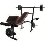 Set Barra Banco Pesas Centurfit Ejercicio Barra..