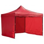 Carpa Paredes Roja Lona 3m X 3m Plegable Toldo..