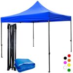 Carpa Toldo 3x3 Reforzado Azul Plegable..