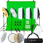 Kit Estudio Fotografico Set Softbox Cicloramas..