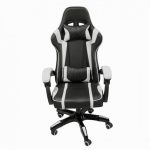 Silla Gamer Audiotek Gaming Blanca Pc..