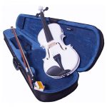 Violin 4/4 Profesional Blanco Estuche Accesorios